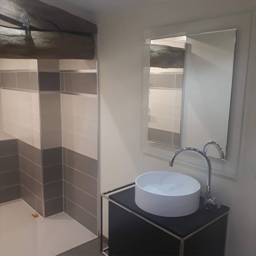 Lavabo vasque circulaire - Florian Chêne Chauffage