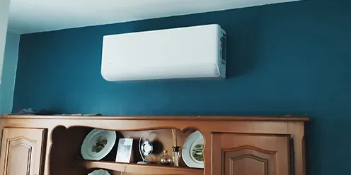 Climatisation installée dans un salon - F2C Saint-Junien